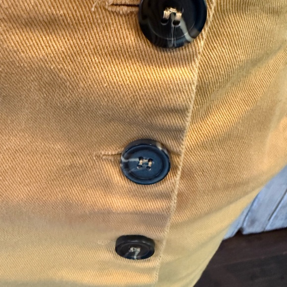 Chloe & Katie Yellow Button-Front Mini Skirt - Picture 2 of 6